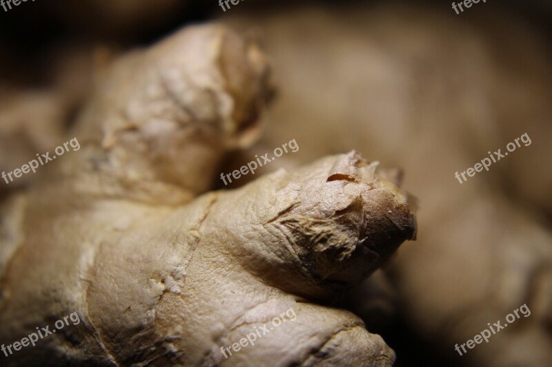 Ginger Close Up Health Nutrition Medicinal Plant