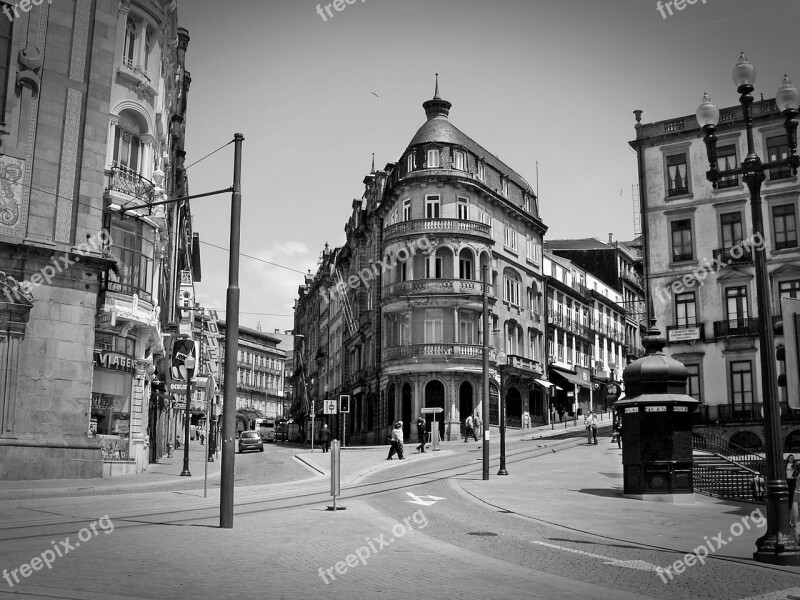 Porto Portugal Historic Center Facade Tourism