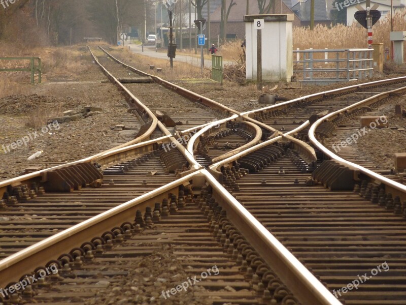 Train Track Railway Line Tracks Rails