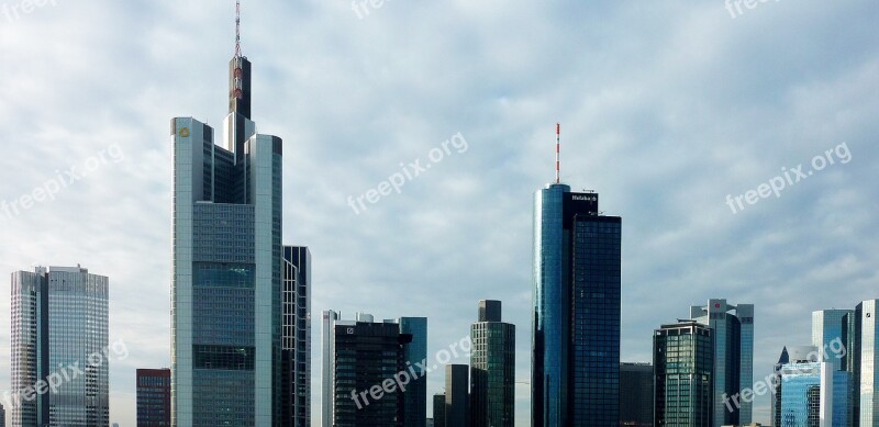 Facade River Frankfurt Building House