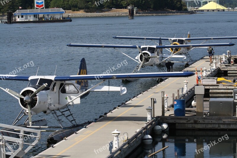 Sea Plane Vancouver Harbour Free Photos