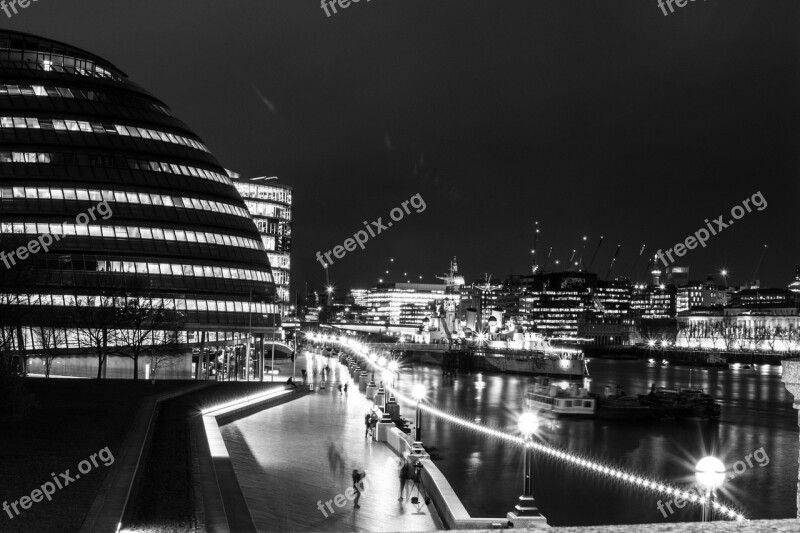 City Hall London River Thames Thames London City