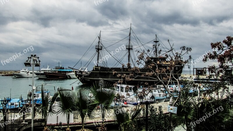 Cyprus Ayia Napa Harbour Sailboat Free Photos