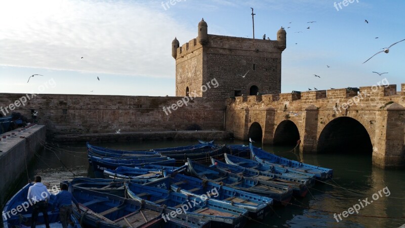 Essaouira Fishing Port Harbor Citadel