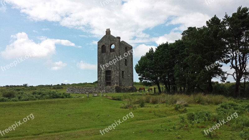 Tin Mine Cornwall Victorian Ruin