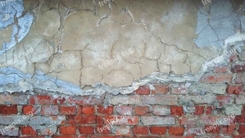 Wall Bricks Ošarpaná Old Plaster