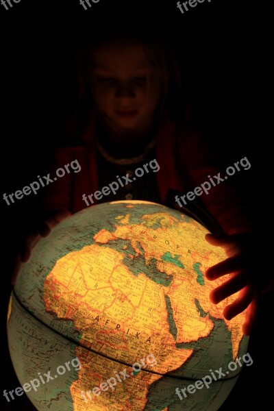 Globe Earth Africa Light Child