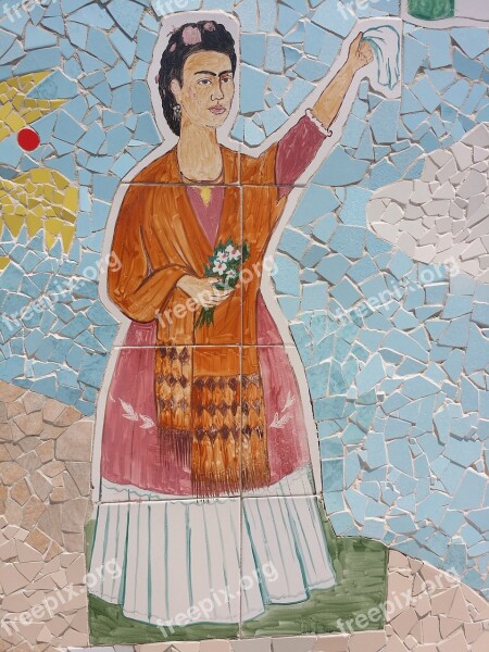 Frida Kahlo Cuba José Fuster Mosaic Art