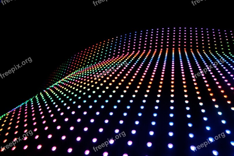 Abstract Lights Black Background Free Photos