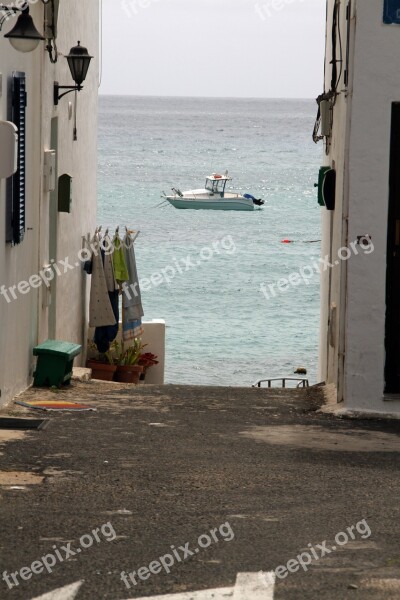 Boat Aisle Village Lanzarote Canary Island