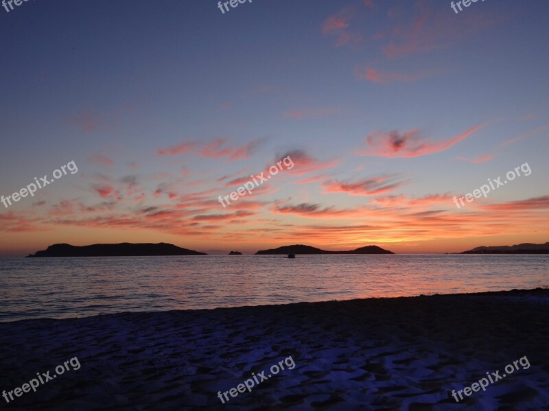 Sunset Beach Sea San Carlos Sea Of Cortés