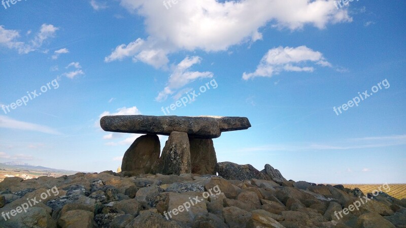 Dolmen The Chavola Of The Sorceress Alava Rioja Alavesa Stone