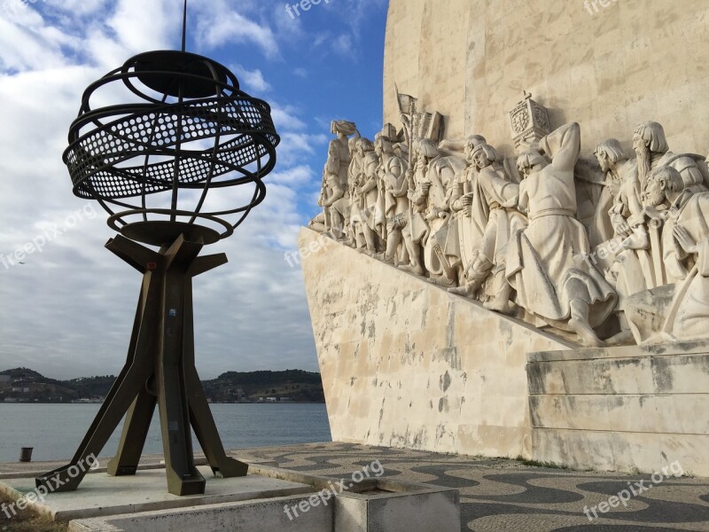 Lisbon Portugal Padrão Dos Descobrimentos Sailors Monument Monument