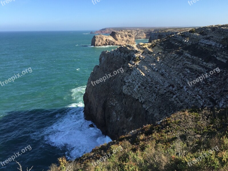 Portugal Coast Cabo De São Vicente Free Photos