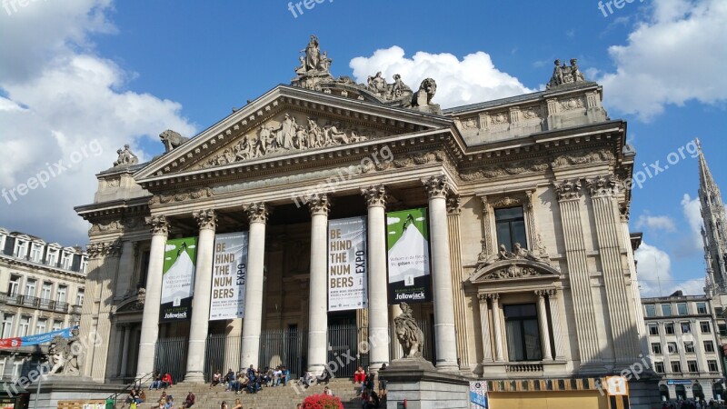 Stock Exchange Belgium Brussels Free Photos