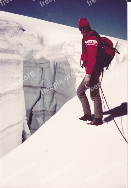 Crevasse Mountain Guides Ice Switzerland Snow