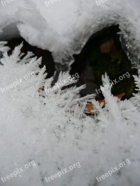 Ice Eiskristalle Winter Frozen Crystals