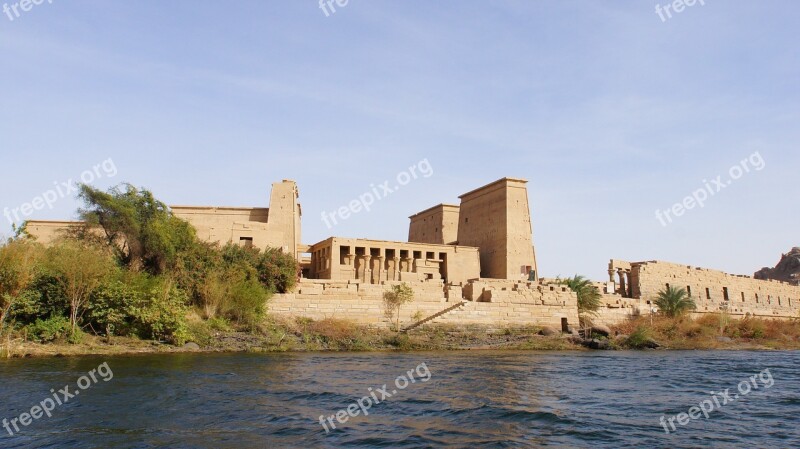 Egypt Temple Africa Stone Travel