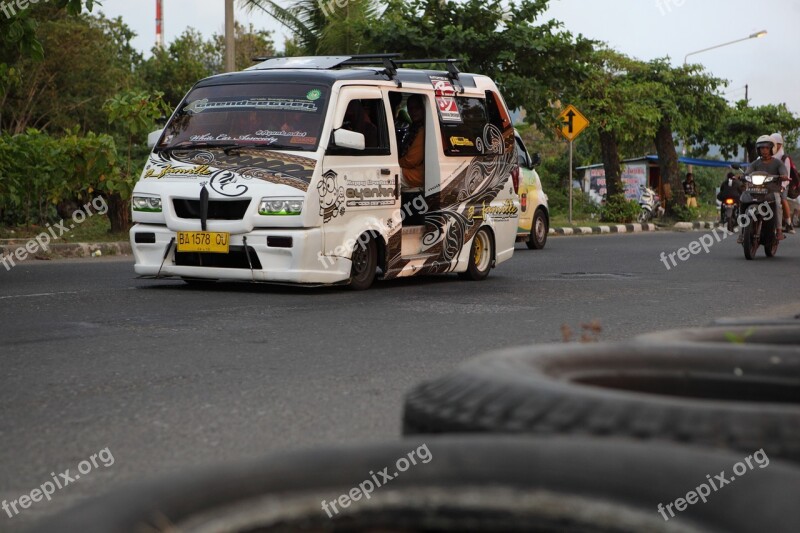 Padang Public Transport Indonesia Car Modification Original