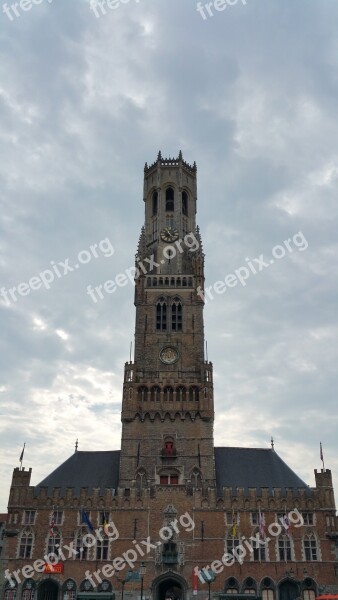 Bruges Belgium Canal Brugge Medieval