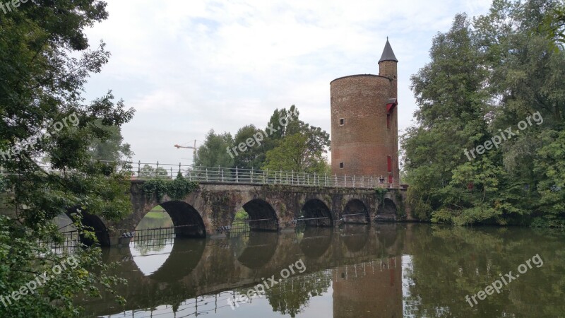 Bruges Belgium Canal Brugge Medieval