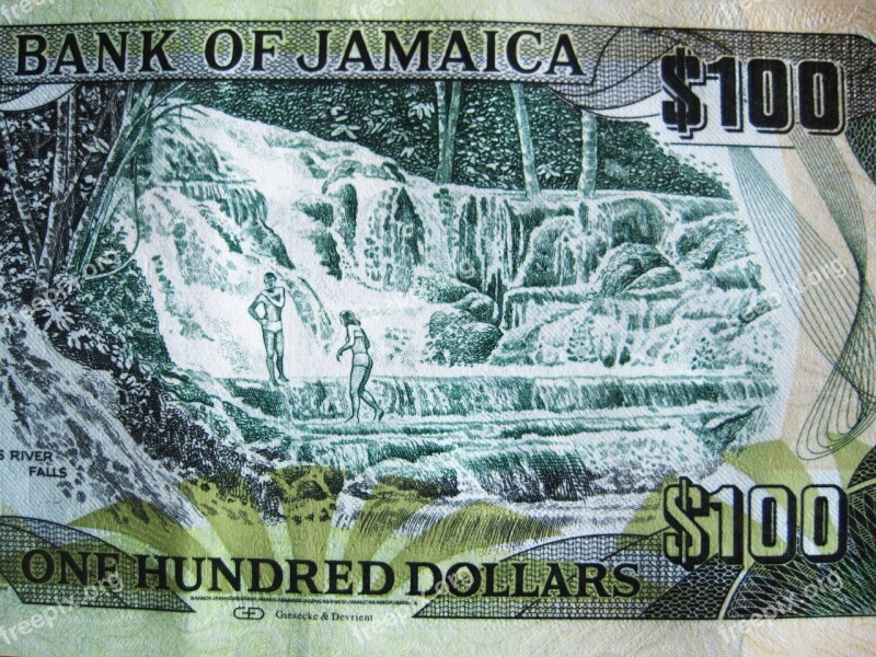 One Hundred Jamaican Dollar Jamaica Currency Dollar Bill Dollar Currency