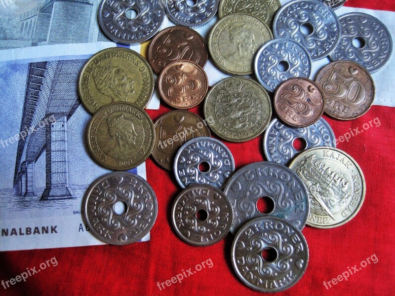 Danish Currency Danish Kroner Danish Coins Danish Seem Danish Banknotes