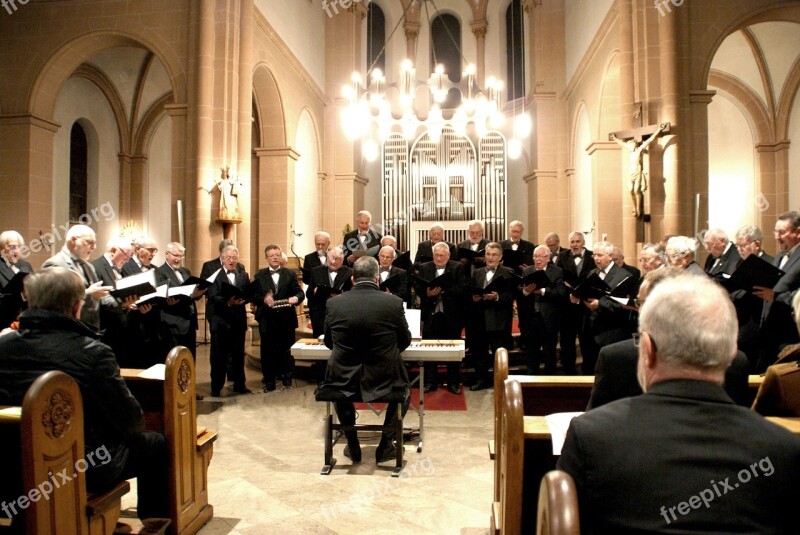 Church Choir Singer Cecilian Organ