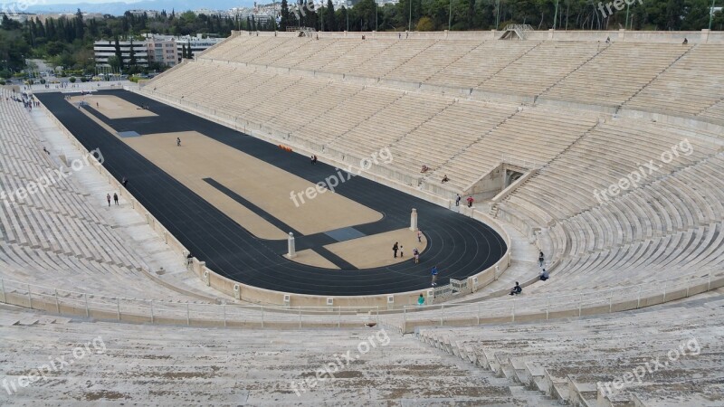 Athens Greece Ancient Pan Hellenic Stadium Stadium