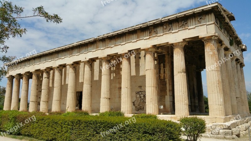 Athens Greece Ancient Historic Agora