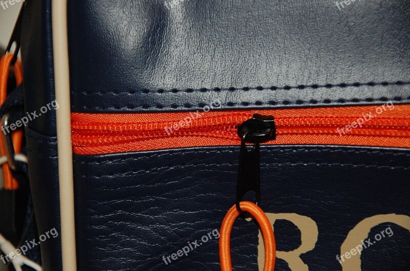 Zipper Bag Closure Close Leather