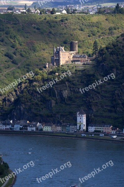 Burg Katz Loreley Rhine Free Photos