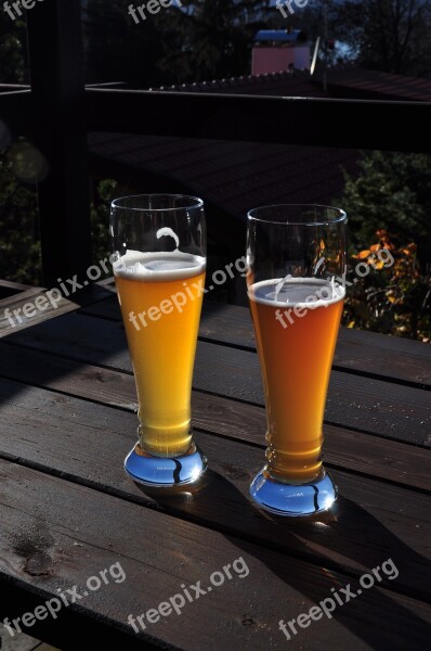 Wheat Beer Drink Beer Garden Free Photos