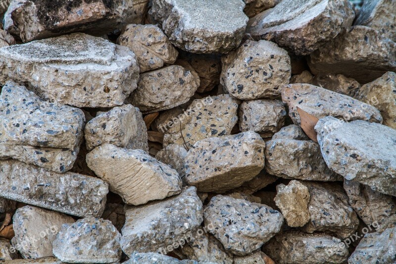 The Bricks Rock In The Sand Ruins Free Photos