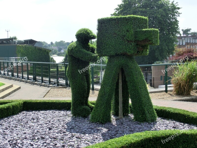 Wimbeldon London Tennis Garden Hedge