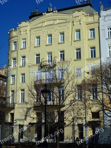 American Embassy Viennese Art Nouveau Style Freedom Square Budapest Hungary