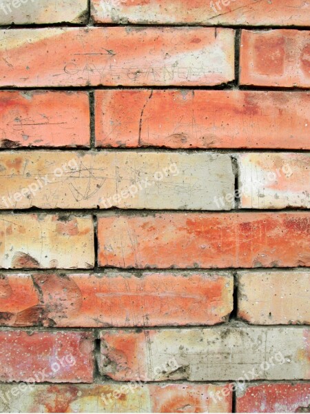 Brick Wall Background Texture Pattern Red