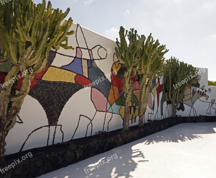 Mosaic Wall Artwork César Manrique Lanzarote