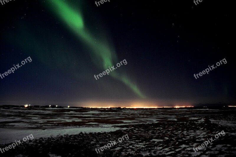 Northern Lights Iceland Light Phenomenon Free Photos