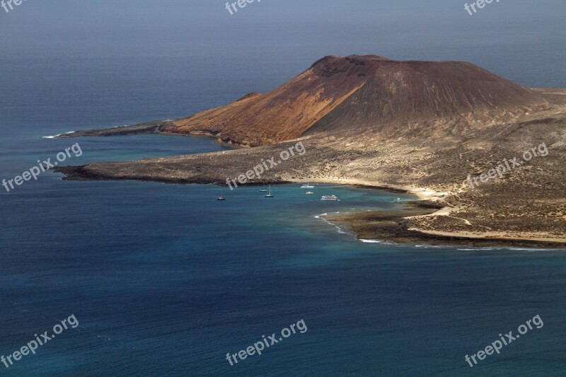 Lanzarote Island Canary Landscape Volcano