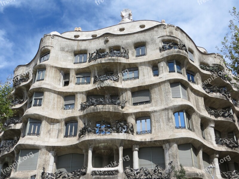 Barcelona Gaudi Spain Catalonia Building