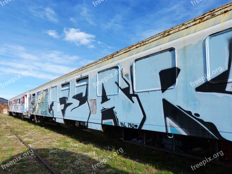 Train Wagon Vandalism Abandoned Graffitti