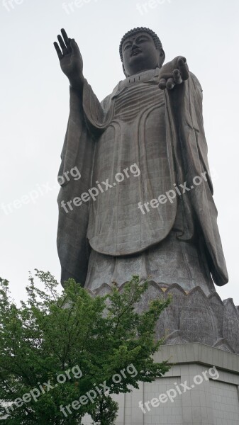 Ushiku Daibutsu Buddhist Monks Aminat Eyes Statue Nyuh Shi Hotel Dai Bu Thasue Buddha Statue