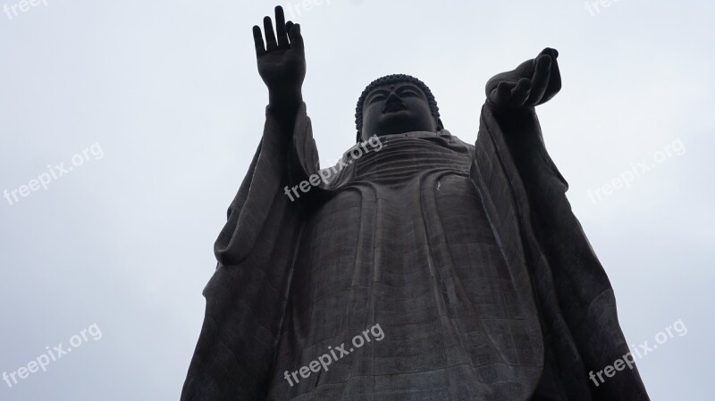 Ushiku Daibutsu Buddhist Monks Aminat Eyes Statue Nyuh Shi Hotel Dai Bu Thasue Buddha Statue