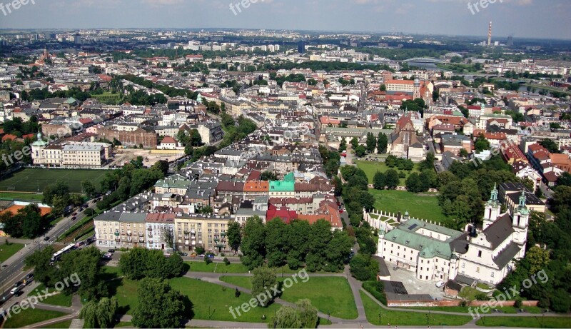 Kraków Poland Aerial Architecture Monument