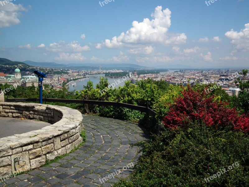 Budapest Look On The Plague Of The Gellért Mountain Budapest Danube Free Photos