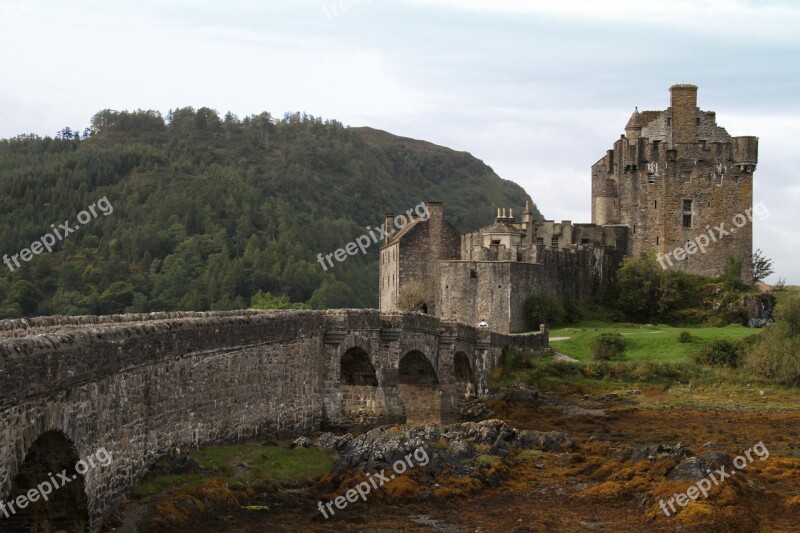 Castle Eilean Donan Castle Ancient Medieval Highlands