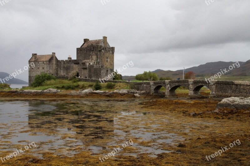 Castle Eilean Donan Castle Ancient Medieval Highlands