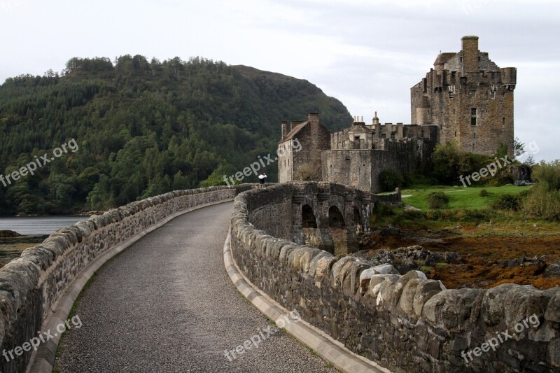 Castle Eilean Donan Castle Ancient Medieval Highlands