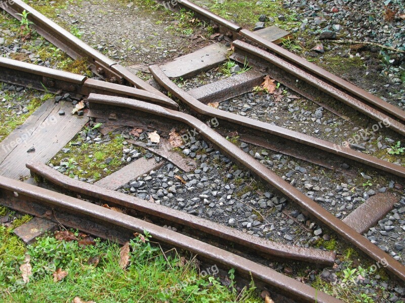 Mine Train Track Industrial Coal